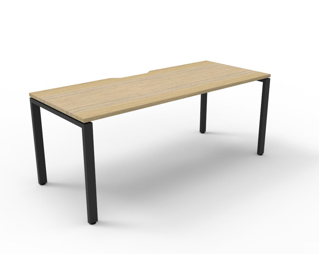 Deluxe Profile Leg Single Workstation 1200 x 750 Deluxe Prof 1P - NO/BL