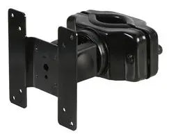 Bracket, Fixed, Pole Mount, Black VESA 75mm × 75mm or 100mm × 100mm
standard. Maximum weight capacity is 10 kg