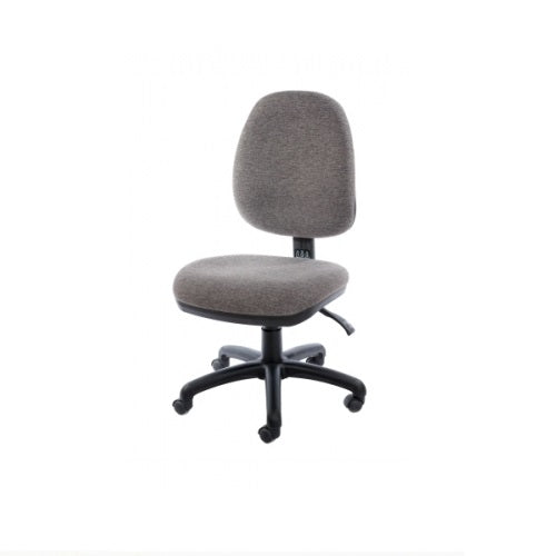 Compuform Task Chair - No Arms Medium back, ergo 3 mechanism, standard castors and black 5 star base.
Moulded seat foam, height adjustable rachet back mechanism
Upholstery: Sustainable Living Renegade Deserter (Black) or similar
Warranty: 5 Years