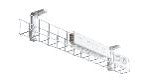 Single tier c/w 1 x Tray and 2 x Mounting Brackets - 1250mm WHITE