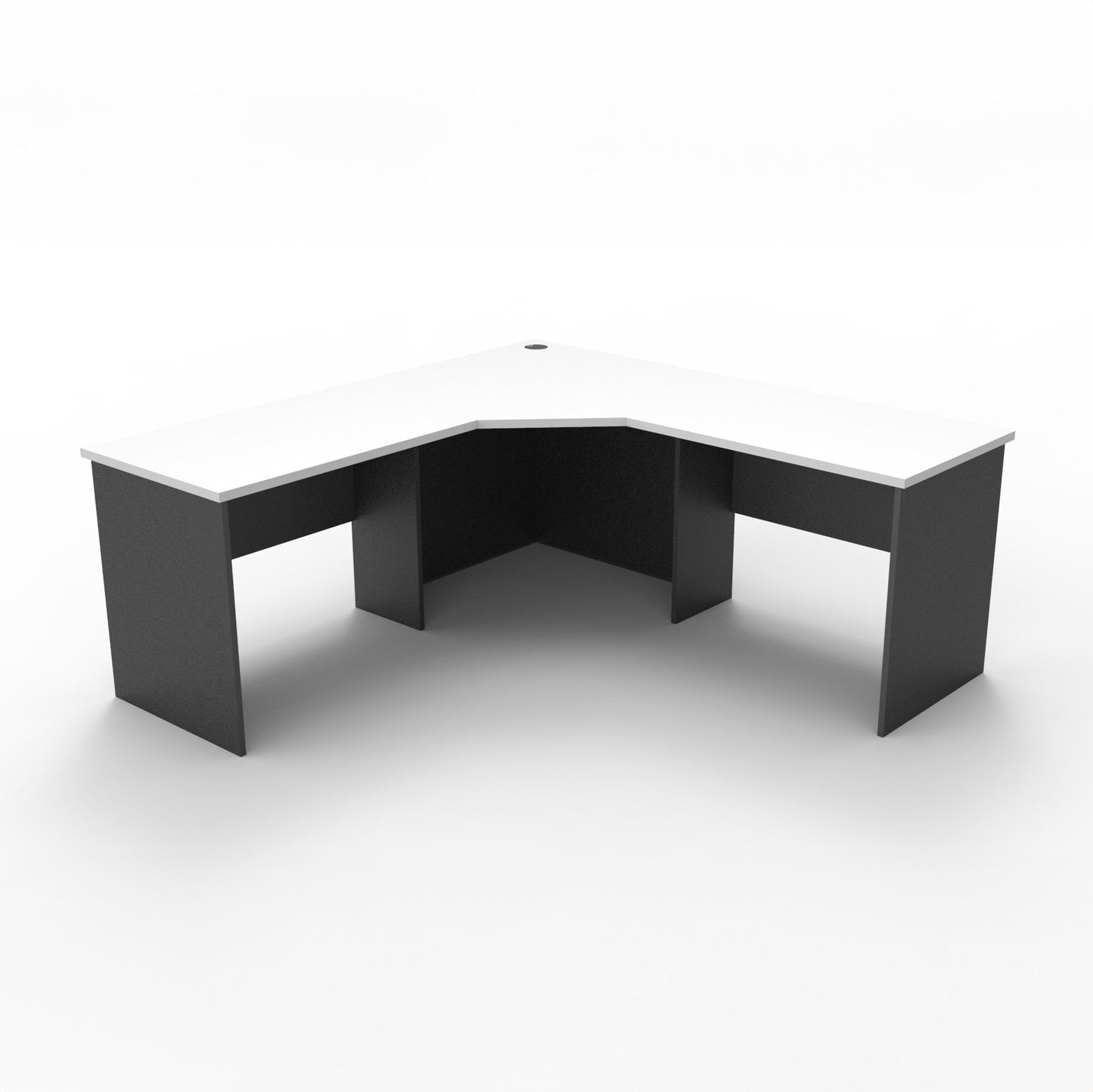Rapid Worker Corner Workstation 1500 x 1500 x 600 RWCWS - NatWhite