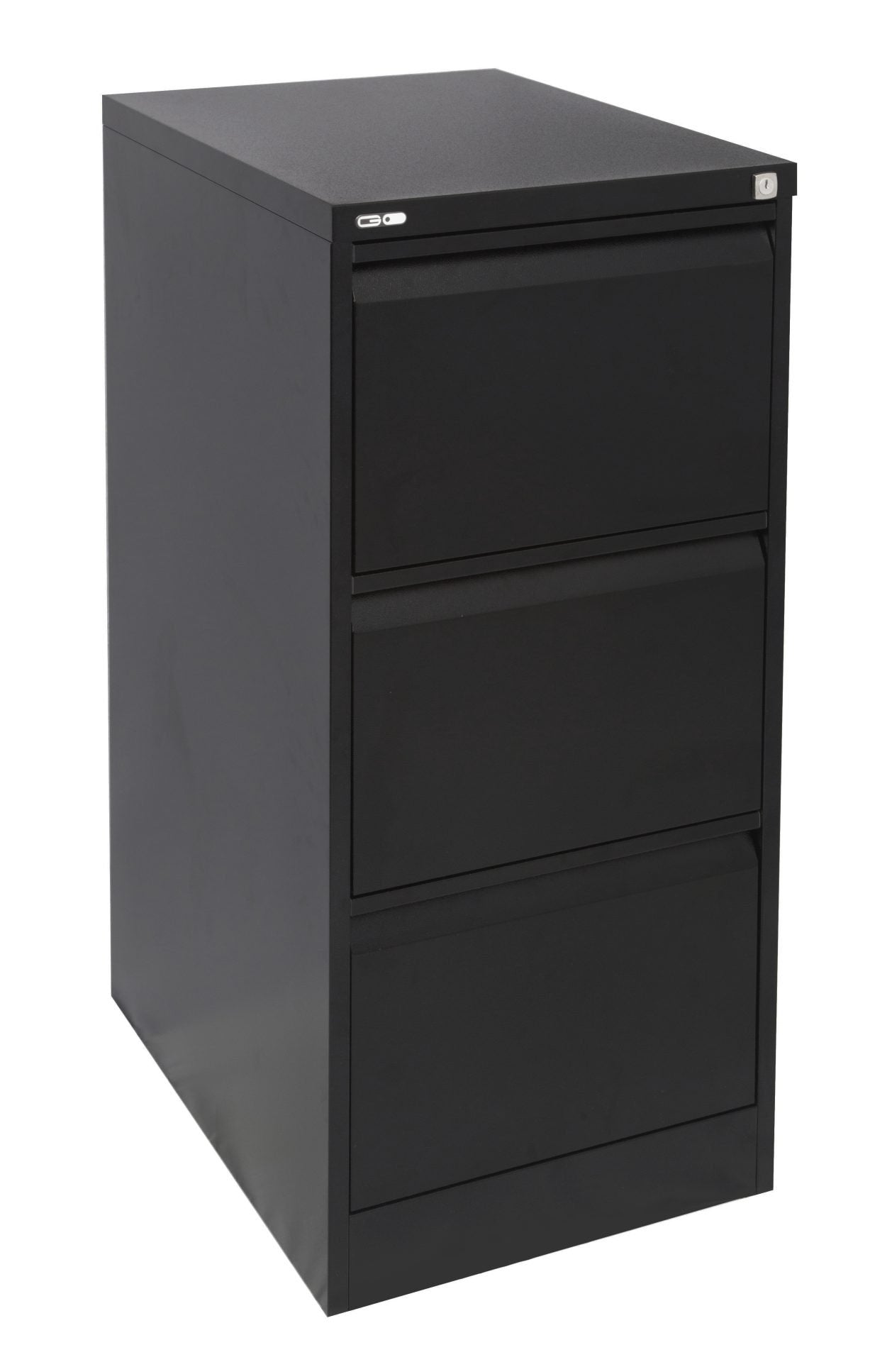GO Steel Filing Cabinet GO 3 Drawer Filing Cabinet - Black