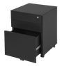 GO Mobile Pedestal 460W Metal Mobile Pedestal - Black