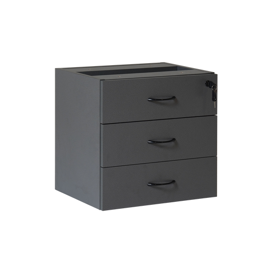 Rapid Worker Fixed Pedestal 3 Drawers Fixed Pedestal - Ironstone