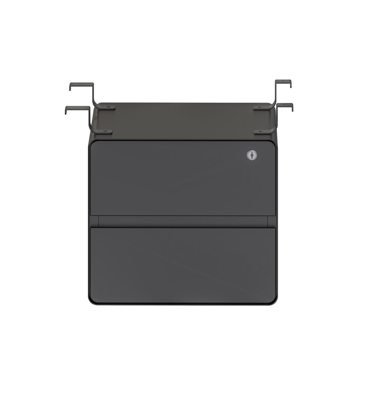 Deluxe Hanging Pedestal - 2 Drawer Deluxe 2 Drawer Hanging Ped - Oak/Black