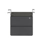 Deluxe Hanging Pedestal - 2 Drawer Deluxe 2 Drawer Hanging Ped - Oak/Black