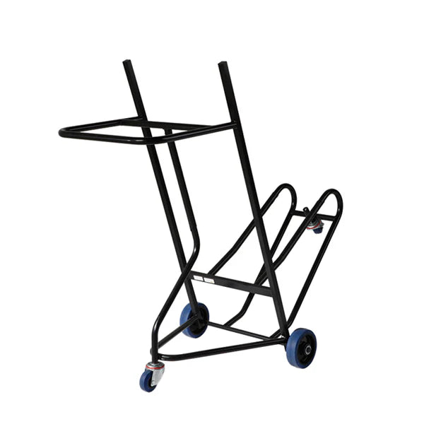 Stackable Chair Trolley, Black, 4 wheels, overall size 148cm x 72cm x
128cm high