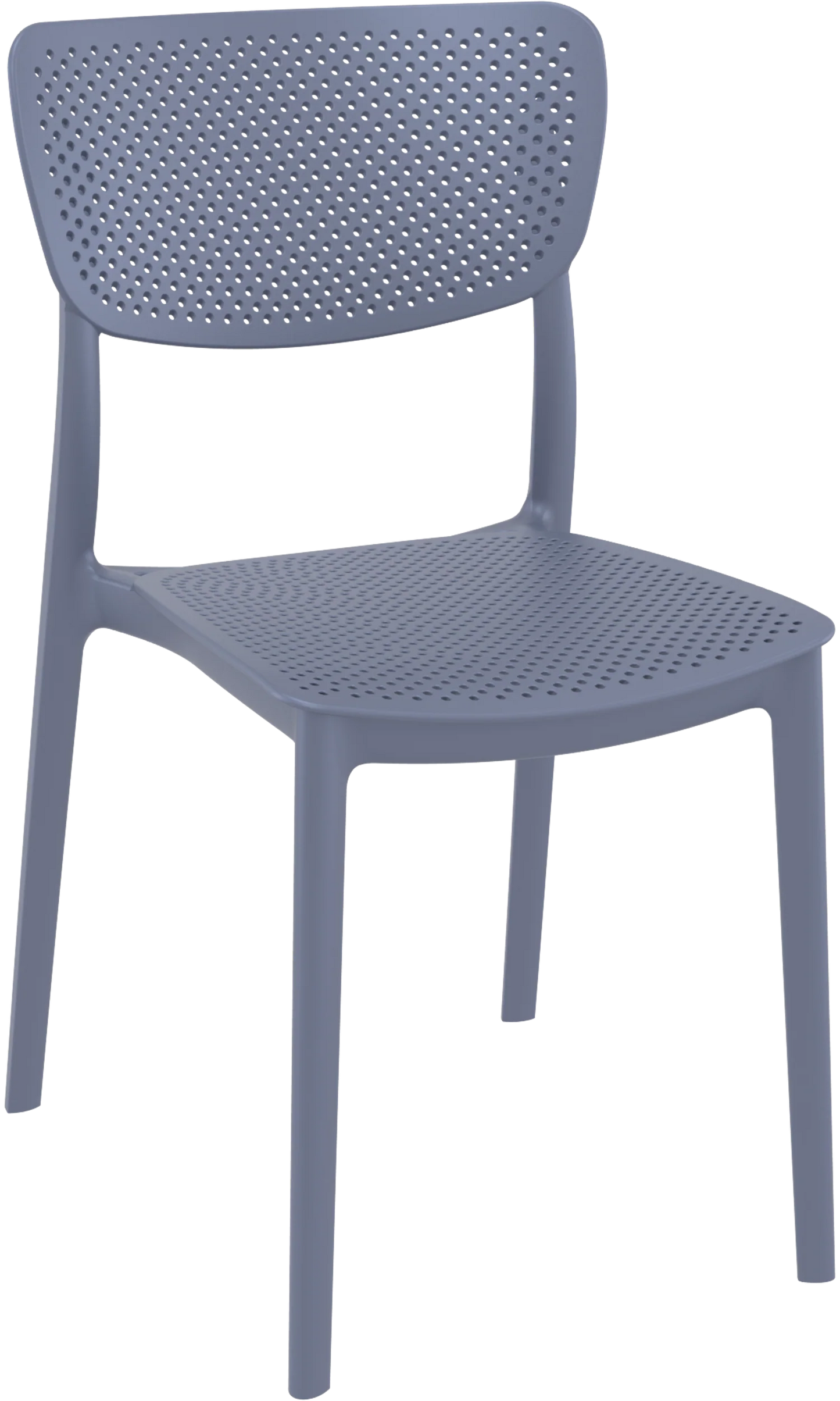 Siesta Lucy Chair polypropylene reinforced with glass fibre For indoor and outdoor use. Anthracite