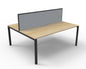 Deluxe Profile Leg Back to Back Workstation with Screen 1200 x 750 Deluxe Prof 2P B2B - NO/BL