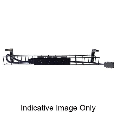 Single Tier Cable Basket with GPO Provisions 1550W Single Tier Cable Basket 4GPO