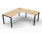 Deluxe Profile Leg Corner Workstation 1500 x 1500 Deluxe Prof 1P CWS - NO/BL