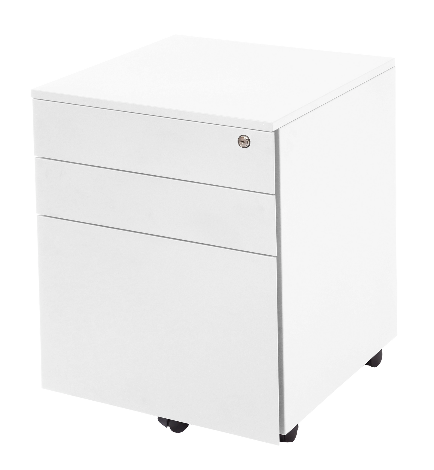 GO Mobile Pedestal 460W Metal Mobile Pedestal - White
