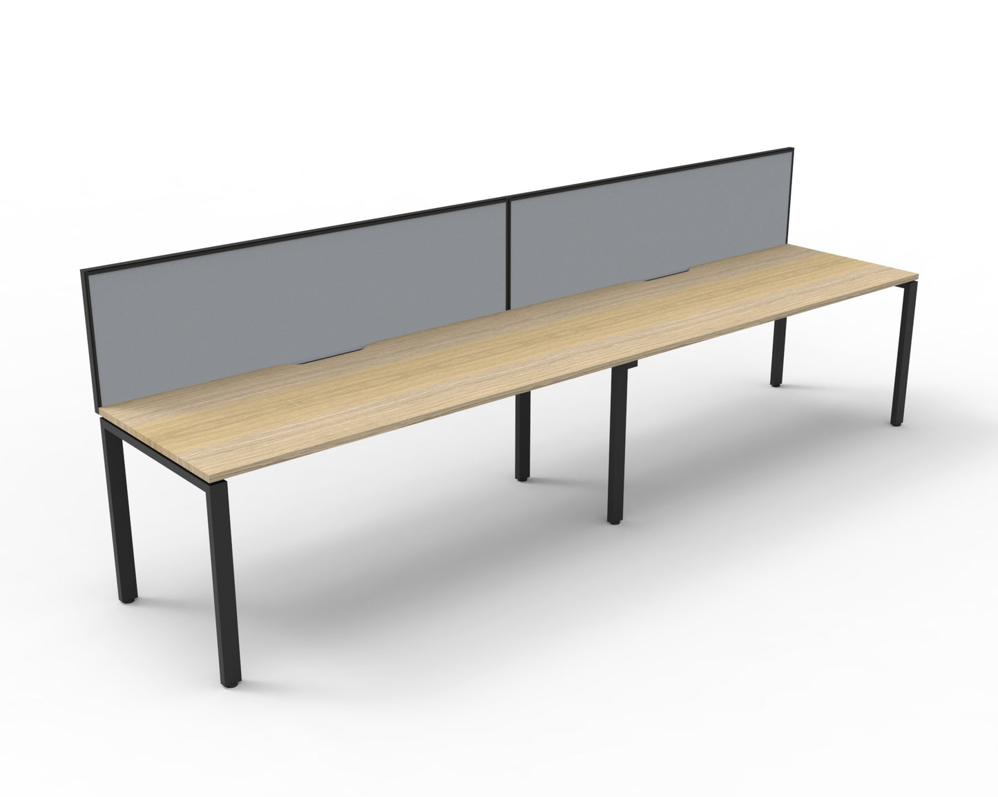 Deluxe Profile Leg Single Workstation with Screen 1500 x 750 Deluxe Prof 2P - NO/BL