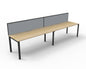 Deluxe Profile Leg Single Workstation with Screen 1500 x 750 Deluxe Prof 2P - NO/BL