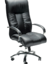 BIG BOY EXECUTIVE CHAIR Full-sized chairs for the heavy hitters. Sink into the puckered real leather upholstery BLACK