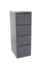 GO Heavy Duty 4 Drawer Filing Cabinet - Assembled GRAPHITE RIPPLE