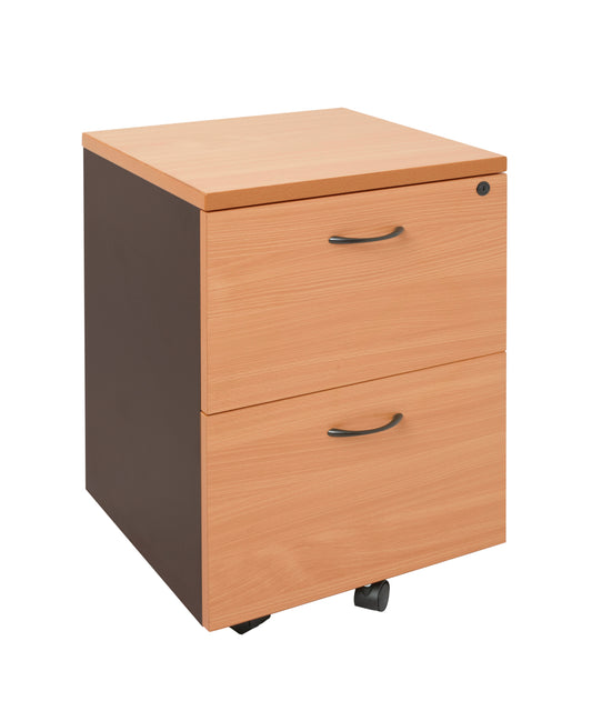 Rapid Worker Mobile Pedestal 2 File Drawers Mobile Pedestal - B/I