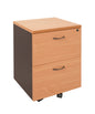 Rapid Worker Mobile Pedestal 2 File Drawers Mobile Pedestal - B/I