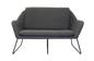 Cardinal 2 Seater Cardinal Lounge - 890mm H x 1335mm W x 690mm D Charcoal Ash Fabric Upholstery
Black P/C Solid Tube Frame - Removal Back Cushion - Rubber Button Feet 200 Kg Weight Rating