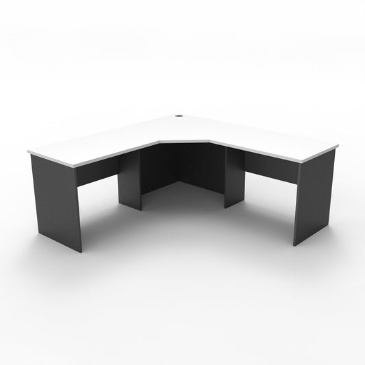 Rapid Worker Corner Workstation 1500 x 1500 x 600 RWCWS - NatWhite