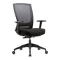 BURO MENTOR SYNCHRO CHAIR MESH BACK & NYLON BASE WITH ARMS BLACK