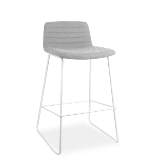 Pixel High Stool Pixel 730 Stool - Light Grey/White