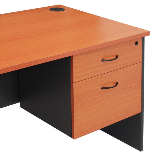 Rapid Worker Fixed Pedestal 1 Drawer 1 File Fixed Pedestal - Ironstone