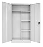 GO Heavy Duty Wardrobe Unit - Assembled 1830mm H x 910mm W x 450mm D SILVER GREY