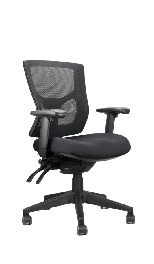 Milan Mesh Back Chair Black