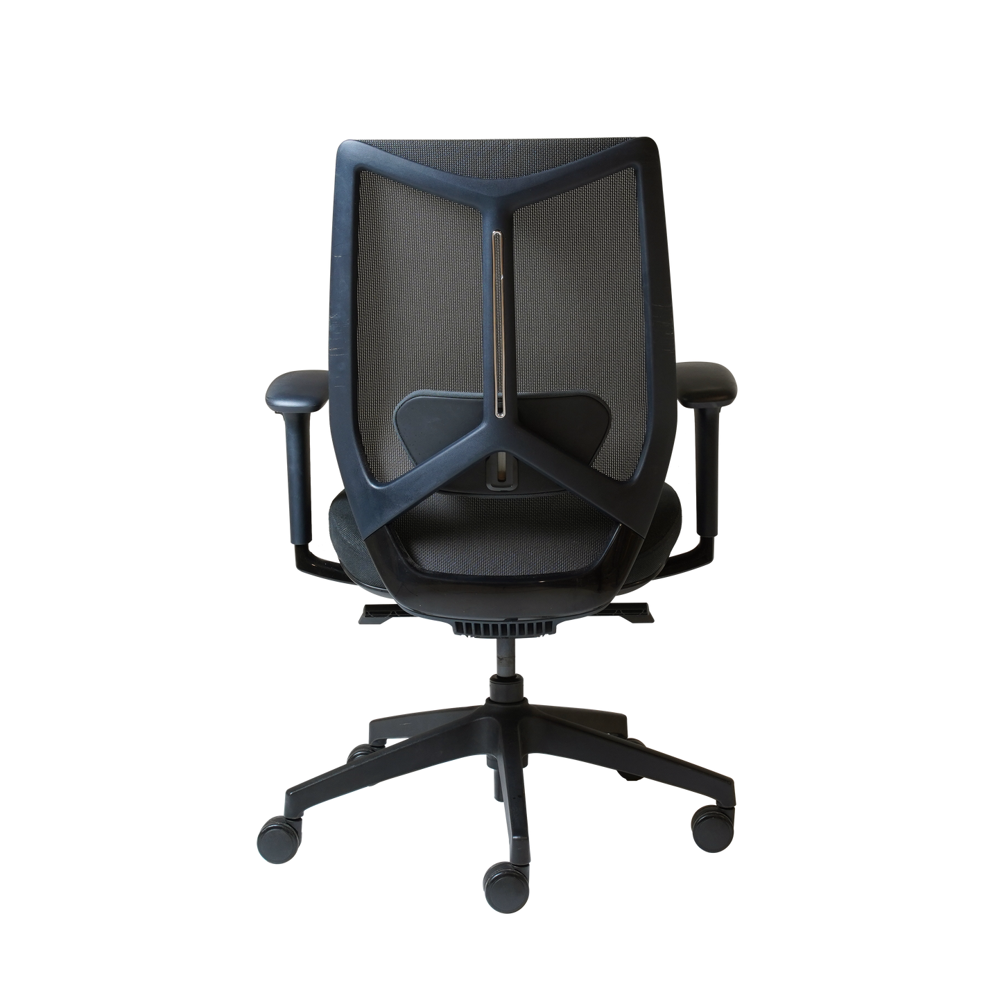 Arco Mesh Back Operator Chair Heavy Duty F020S Synchro Mechanism With 4 Locking Positions And Seat Slide BLACK