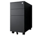 R2G Slim Metal Mobile Pedestal Black