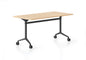 Typhoon Flip Top Table Black Frame Typhoon Flip Table - 1800 x 750 - Natural Oak top