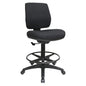 BURO ROMA MID BACK DRAFTING CHAIR BLACK