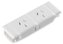 Dual auto switched power module white – Townsville Office Furniture