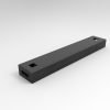 Boost Plus Single Sided Workstation Cable Tray To Suit 1200mm W Worktops - Black P/C